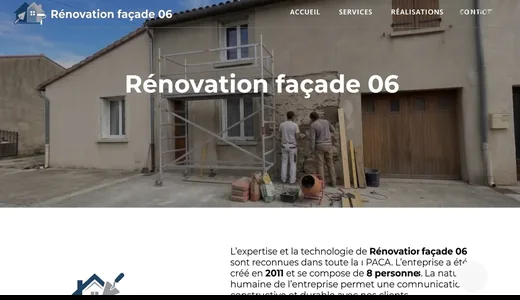 Site Essoria pour un façadier des Alpes-Maritimes